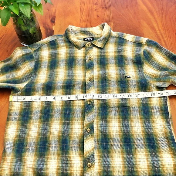Billabong Plaid Shirt Colorful Plaid Pattern Streetwear Button Down Shirt. Small - Picture 10 of 14